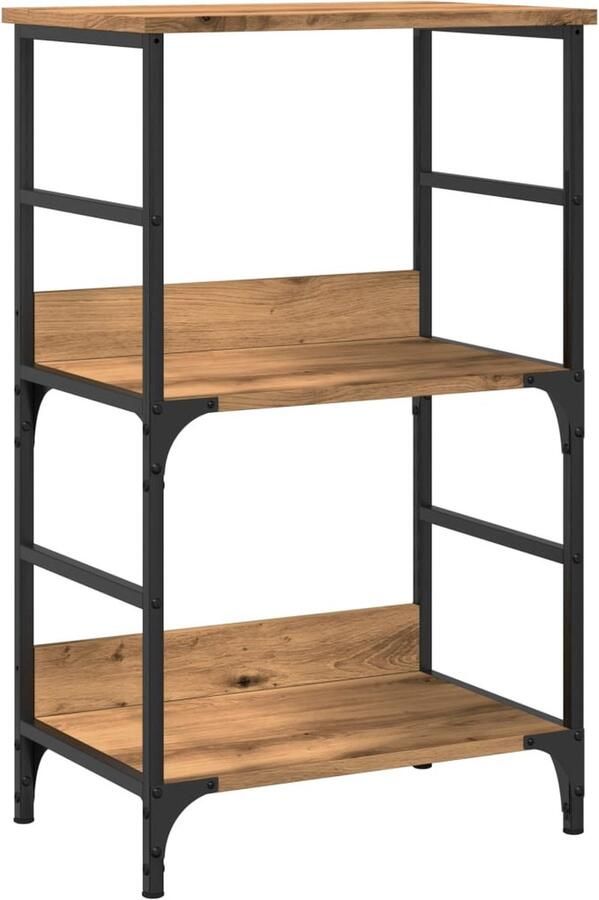 VidaXL Boekenkast Artisan Eiken Bewerkt Hout Boekenkast Boekenkasten Boekenkast Boekenplank