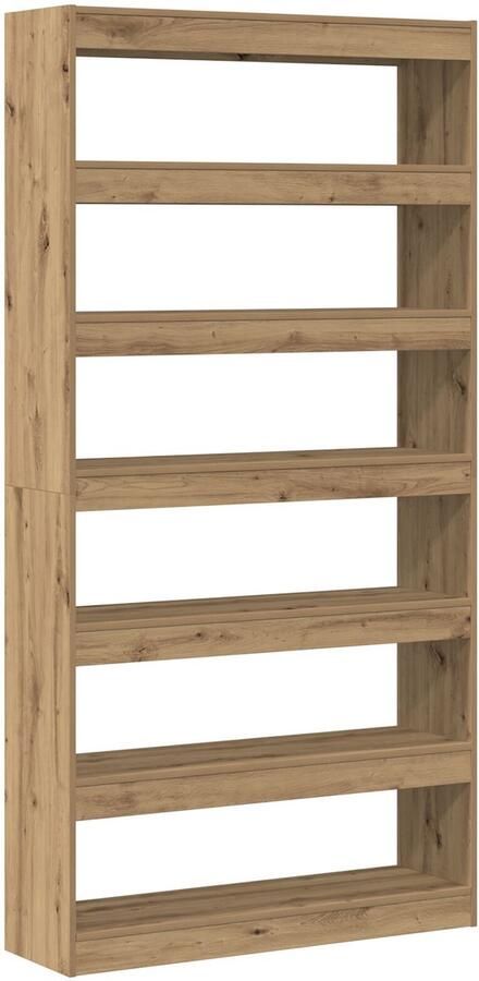 VidaXL Boekenkast Artisan eiken Massief hout 100 x 30 x 198 cm - Foto 2
