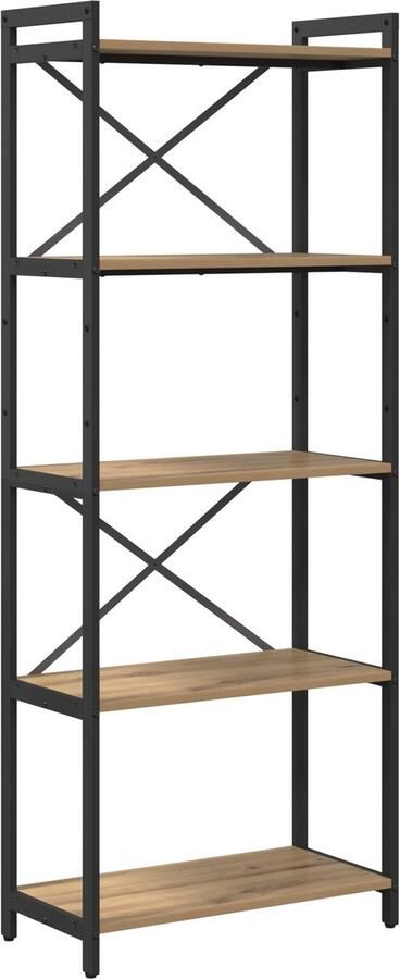 VidaXL Boekenkast artisanaal eikenkleurig 60 x 30 x 153 cm