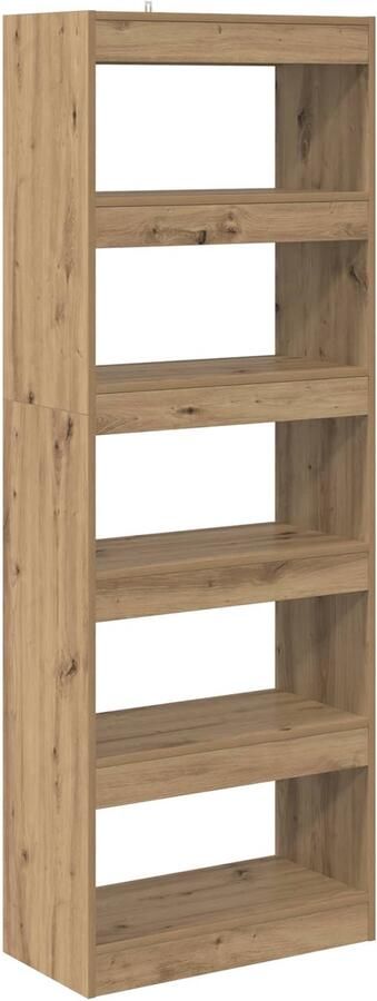 VidaXL Boekenkast artisanaal eikenkleurig 60 x 30 x 166 cm - Foto 2