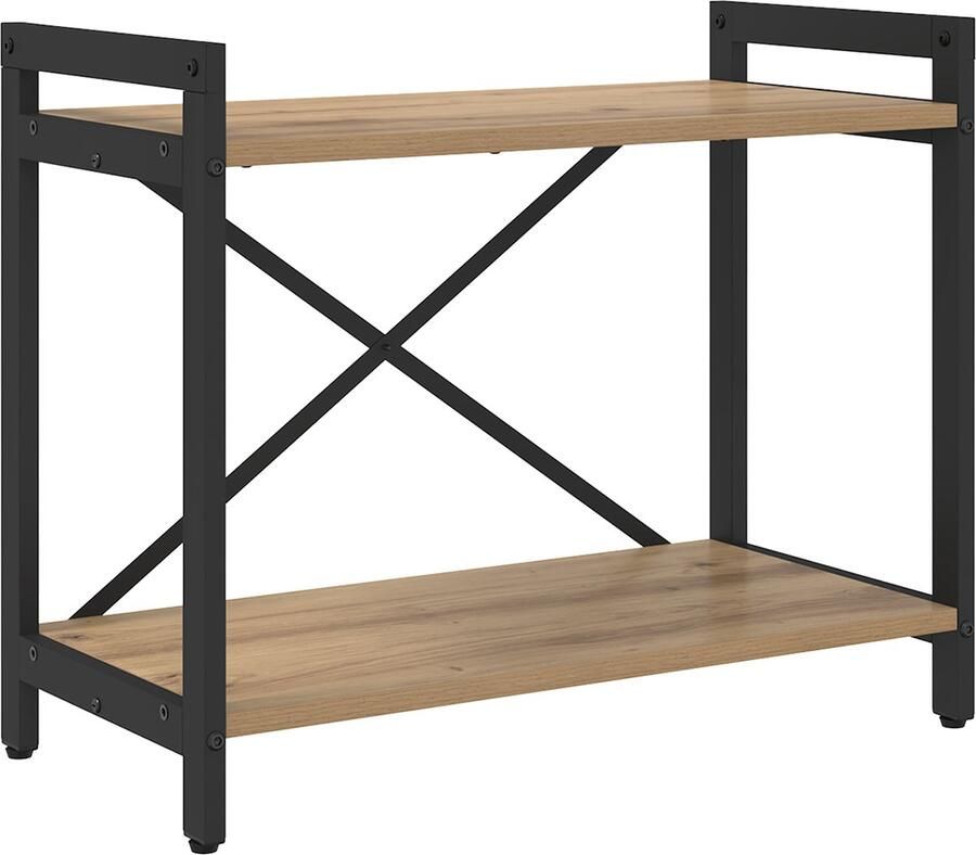 VidaXL Boekenkast artisanaal eikenkleurig 60 x 30 x 48.5 cm