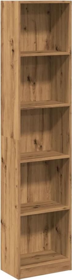 VidaXL Boekenkast 40x24x176 cm bewerkt hout artisanaal eikenkleurig