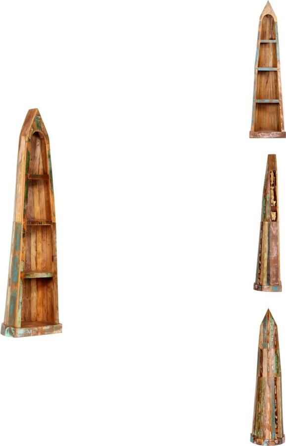 VidaXL Boekenkast Boekenkasten Boekenplank Boekenplanken Boekenkast 50x40x180 cm massief gerecycled hout