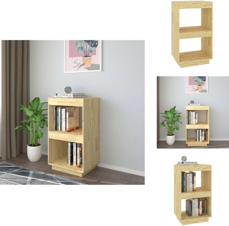 VidaXL Boekenkast Boekenkasten Houten Boekenkast Boekenschap Boekenkast 40x35x71 cm massief grenenhout