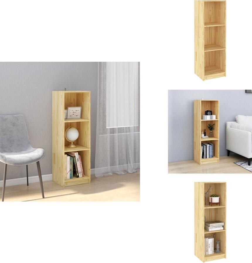 VidaXL Boekenkast Boekenkasten Houten Boekenkast Kamerscherm Boekenkast kamerscherm 36x33x110 cm massief grenenhout