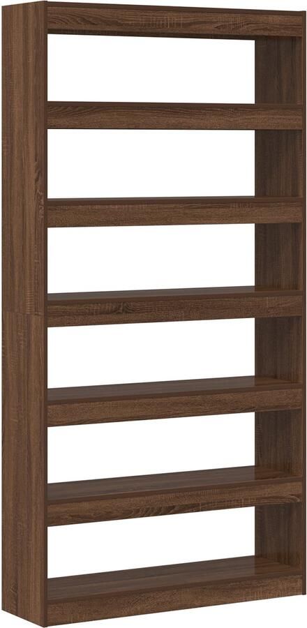 VidaXL Boekenplank Bruin eiken Bewerkt hout 100 x 30 x 198 cm