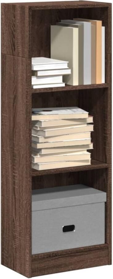 VidaXL Boekenkast Bruin Eiken 40x24x109 cm Boekenkast Boekenkasten Boeken Plank Schappenkast