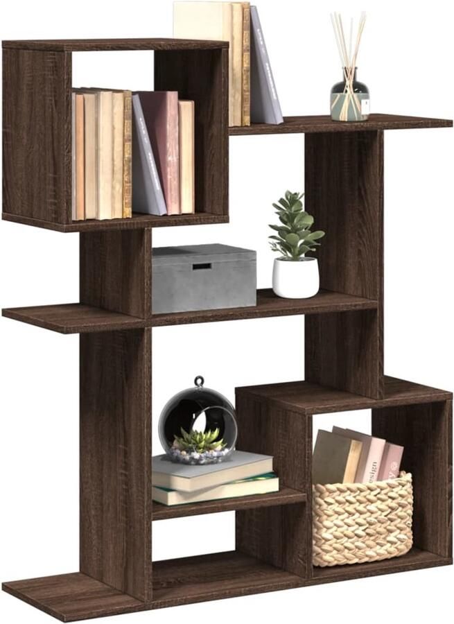 VidaXL Boekenkast Bruin Eiken 92x29x112 cm Boekenkast Boekenkasten Boeken Plank Schappenkast