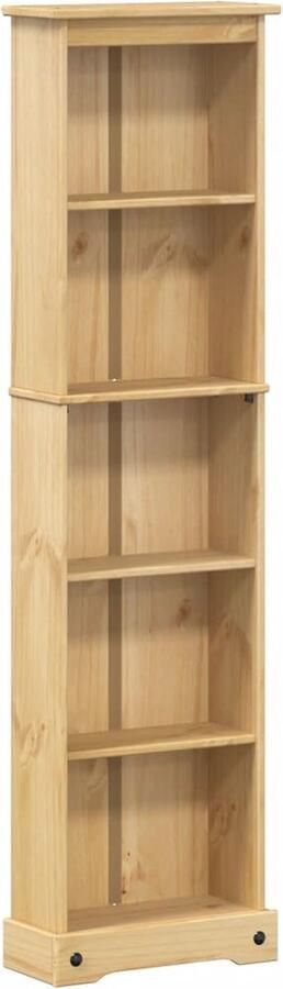 VidaXL -Boekenkast-Corona-46x20x170-cm-massief-grenenhout
