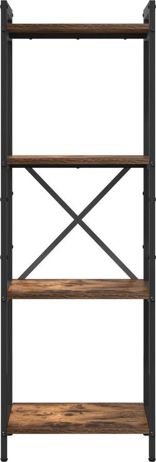 VidaXL Boekenkast Gerookt eiken 40 x 30 x 118 cm Bewerkt hout