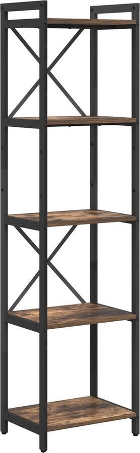 VidaXL Boekenkast Gerookt eiken 40 x 30 x 153 cm Bewerkt hout