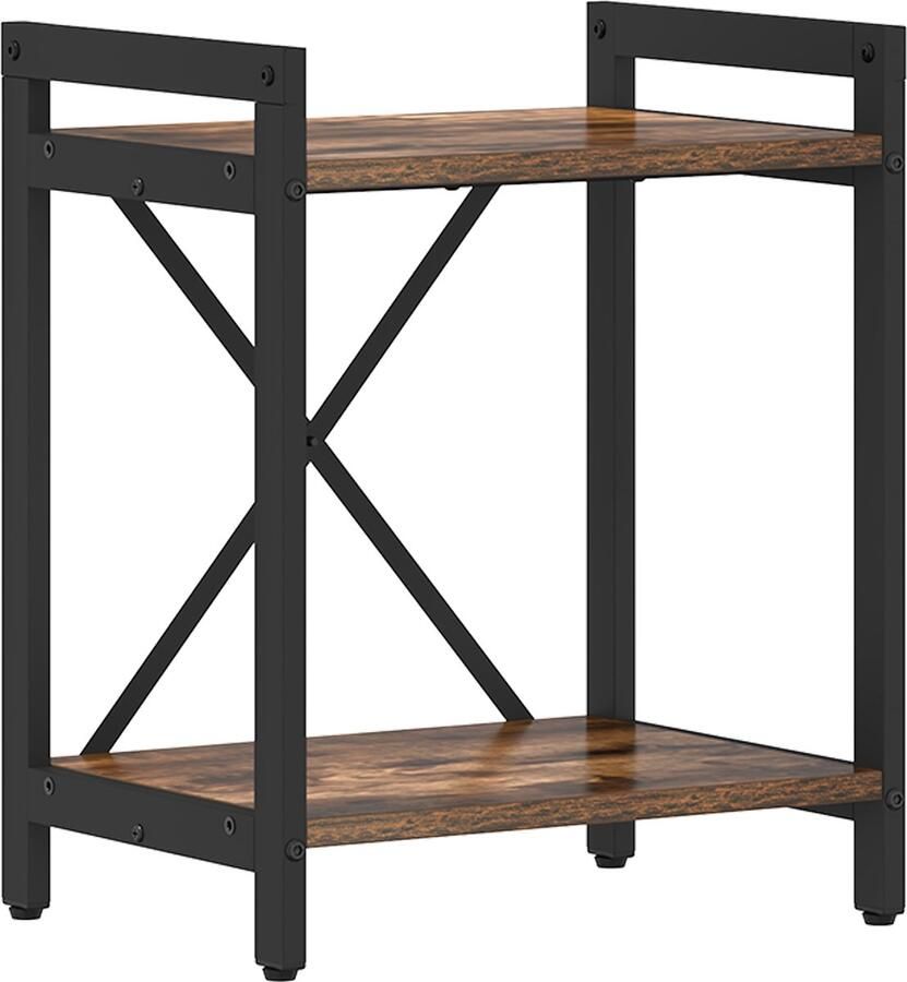 VidaXL Boekenkast Gerookt eiken 40 x 30 x 48.5 cm Bewerkt hout