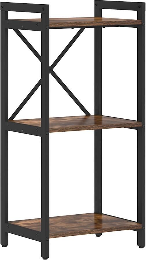 VidaXL Boekenkast Gerookt eiken 40 x 30 x 83 cm Bewerkt hout