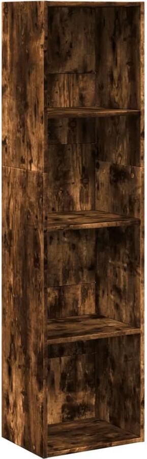 VidaXL Boekenkast 40x30x152 cm bewerkt hout gerookt eikenkleurig