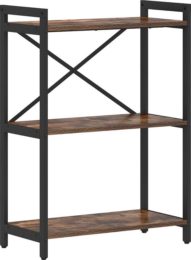 VidaXL Boekenkast Gerookt eiken 60 x 30 x 83 cm Bewerkt hout