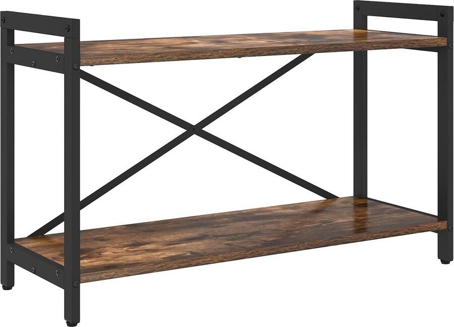 VidaXL Boekenkast Gerookt eiken 80 x 30 x 48.5 cm Bewerkt hout