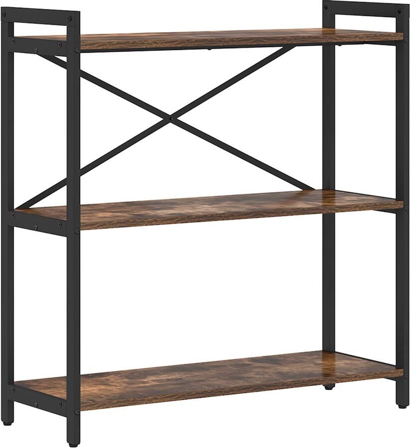 VidaXL Boekenkast Gerookt eiken 80 x 30 x 83 cm Bewerkt hout