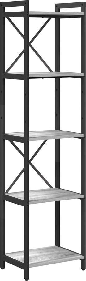 VidaXL Boekenkast Grijs sonoma 40 x 30 x 153 cm Bewerkt hout