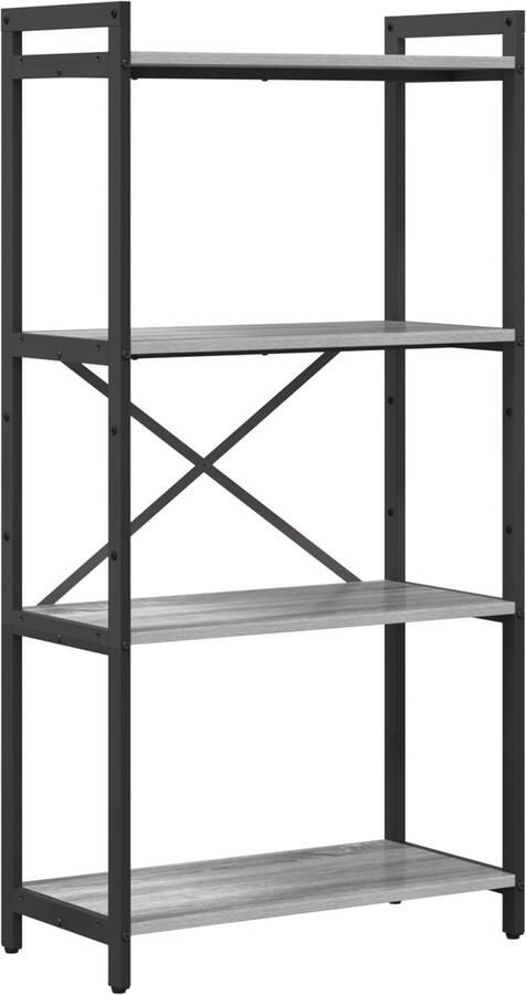 VidaXL Boekenkast Grijs sonoma 60 x 30 x 118 cm Bewerkt hout