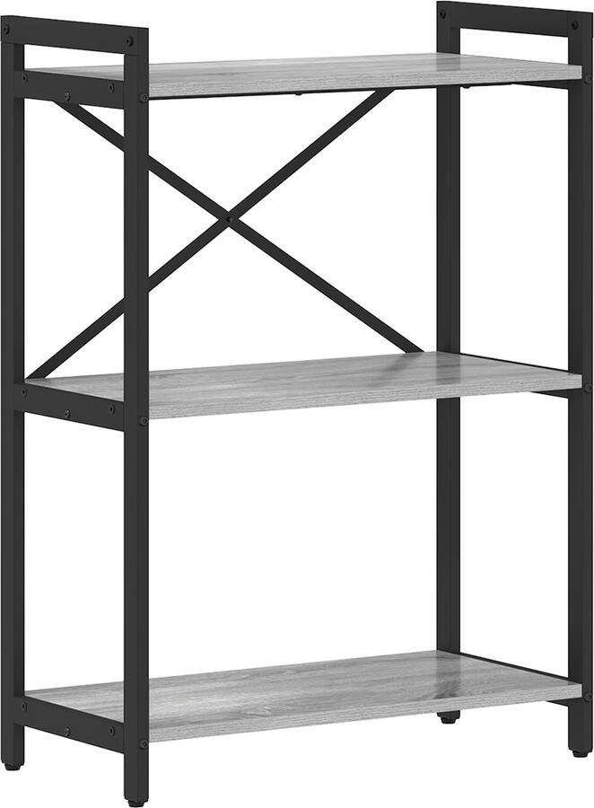 VidaXL Boekenkast Grijs sonoma 60 x 30 x 83 cm Bewerkt hout