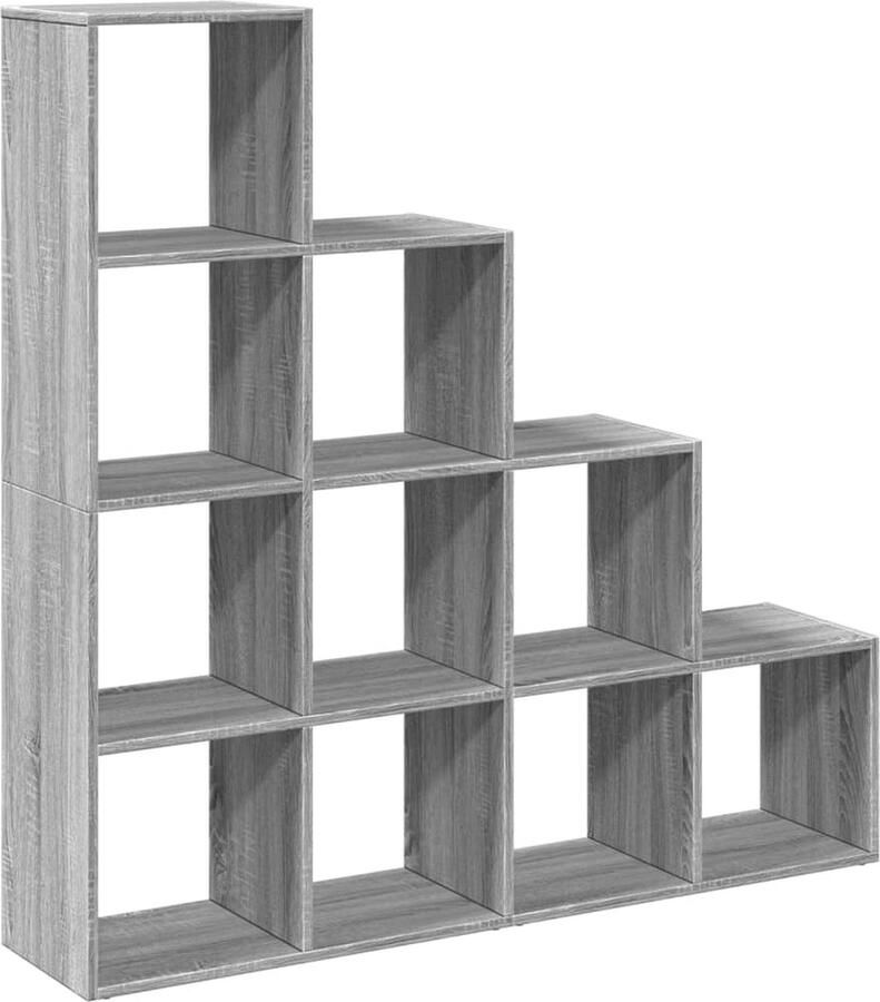 VidaXL Boekenkast Grijs Sonoma Eiken 131 5x29x131 5 cm Boekenkast Boekenkasten Boeken Plank Schappenkast