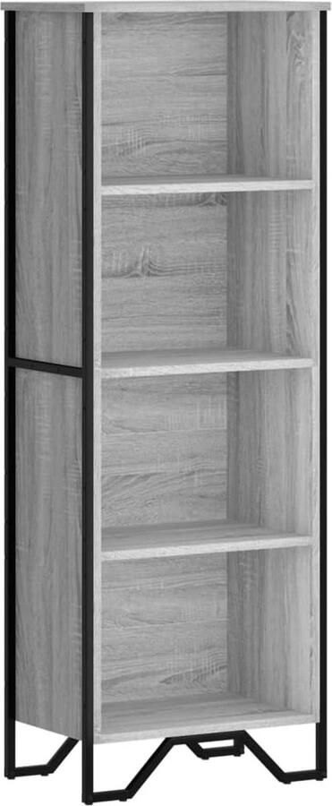 VidaXL Boekenkast Grijs Sonoma Eiken 50x31x137 5 cm Boekenkast Boekenkasten Boeken Plank Schappenkast