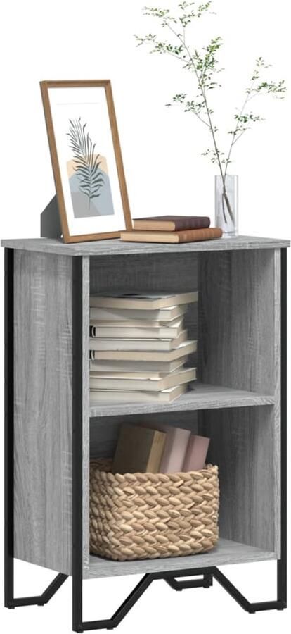 VidaXL Boekenkast Grijs Sonoma Eiken 50x31x74 5 cm Boekenkast Boekenkasten Boeken Plank Schappenkast