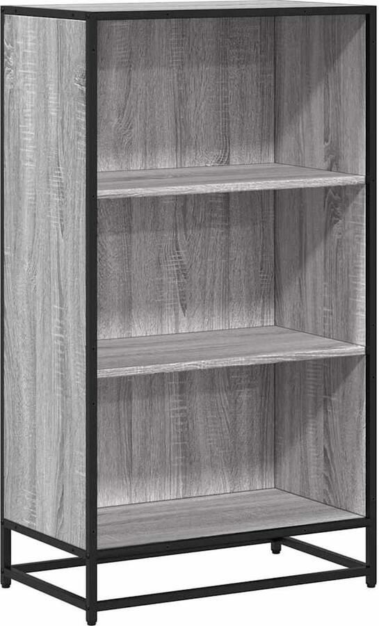 VidaXL Boekenkast Grijs Sonoma Eiken 60x35x107 5 cm Boekenkast Boekenkasten Boekenschap Boekenstandaard