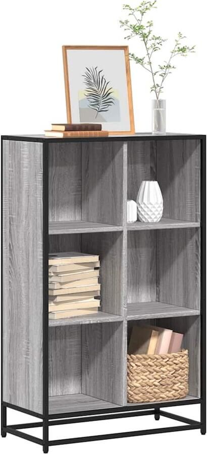 VidaXL Boekenkast Grijs Sonoma Eiken 65 5x33x107 5 cm Boekenkast Boekenkasten Boekenschap Boekenstandaard