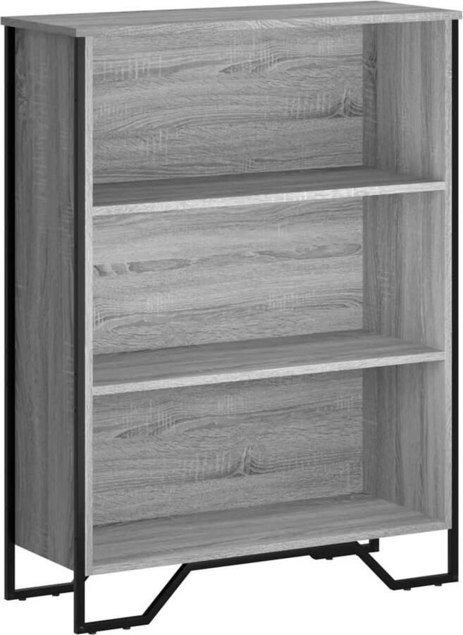 VidaXL Boekenkast 80x31x106 cm bewerkt hout grijs sonoma eikenkleurig