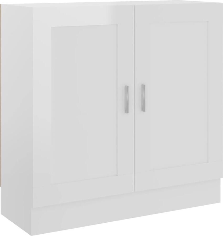 VidaXL Boekenkast Hoogglans Wit 82 5x30 5x80 cm Boekenkast Bibliotheek Houten Kast Wit Spaanplaat Mdf Opslagruimte Livingroom Slaapkamer