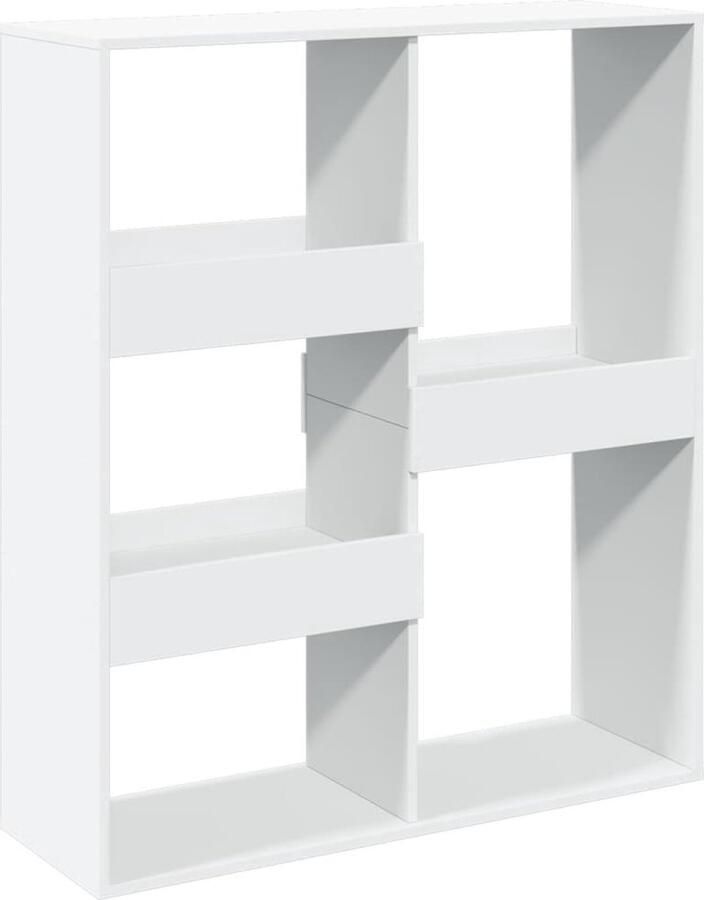 VidaXL Boekenkast kamerscherm 100x33x115 cm wit