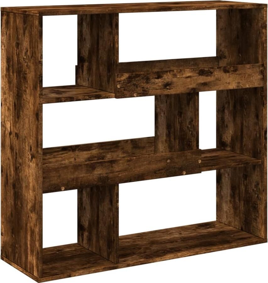 VidaXL Boekenkast kamerscherm 100x33x94 5 cm gerookt eikenkleurig