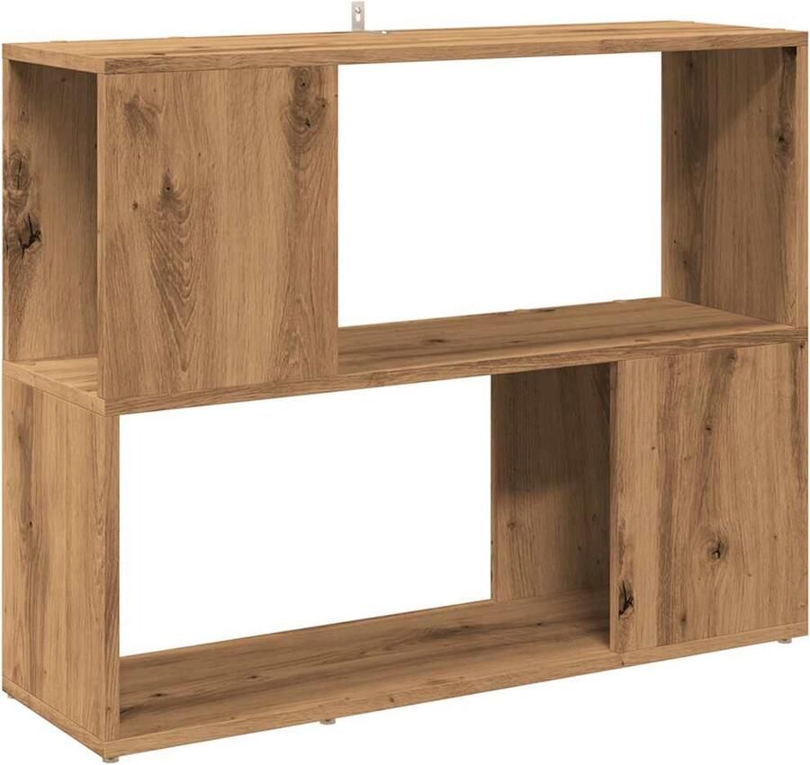 VidaXL Boekenkast Kamerscherm 80x24x63 cm Eikenkleur Boekenkast Boekenkasten Boekenschap Boekenstandaard