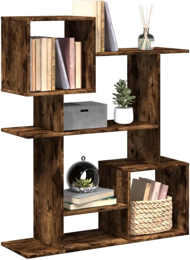 VidaXL Boekenkast Kamerscherm 92x29x112 cm Eiken Boekenkast Boekenkasten Boeken Plank Schappenkast