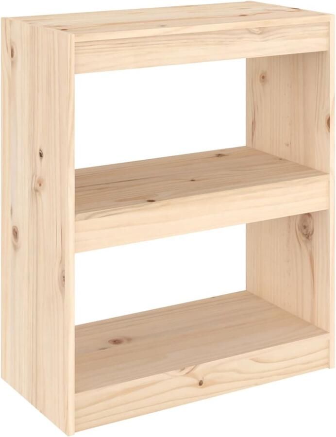 VidaXL Boekenkast Kamerscherm Grenenhout 60x30x71 5 cm Boekenkast Kamermeubilair Grenenhouten Meubelen Hout Bruine Meubelen