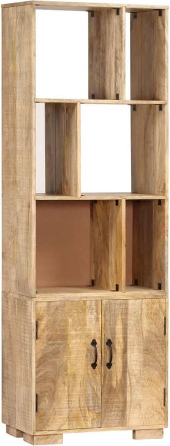 VidaXL Boekenkast Boekenkasten Boekenplank Boekenplanken Boekenkast 60x35x180 cm massief mangohout