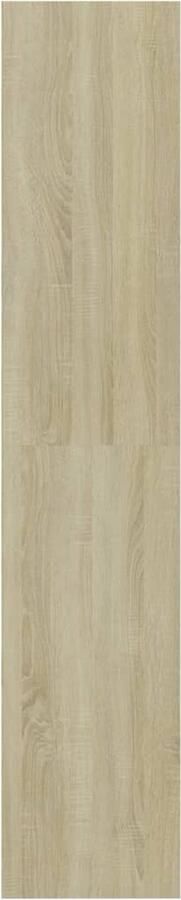 VidaXL Boekenkast met 4 schappen 80x30x151 5 cm hout wit sonoma eiken - Foto 2