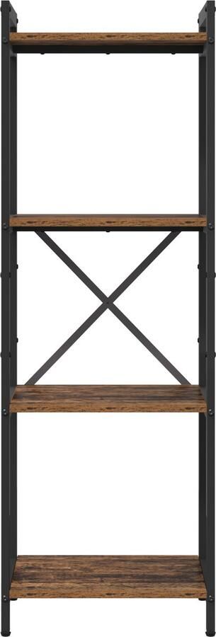 VidaXL Boekenkast Oud hout 40 x 30 x 118 cm Bewerkt hout