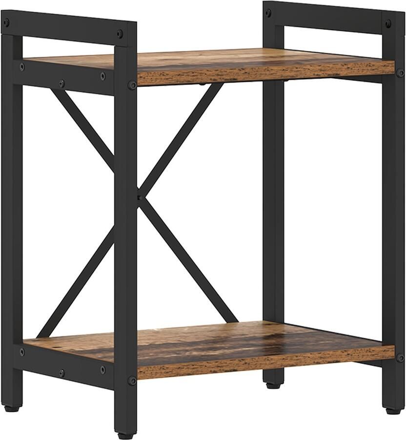 VidaXL Boekenkast Oud hout 40 x 30 x 48.5 cm Bewerkt hout