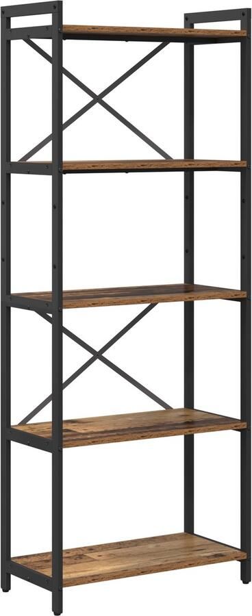 VidaXL Boekenkast Oud hout 60 x 30 x 153 cm Bewerkt hout