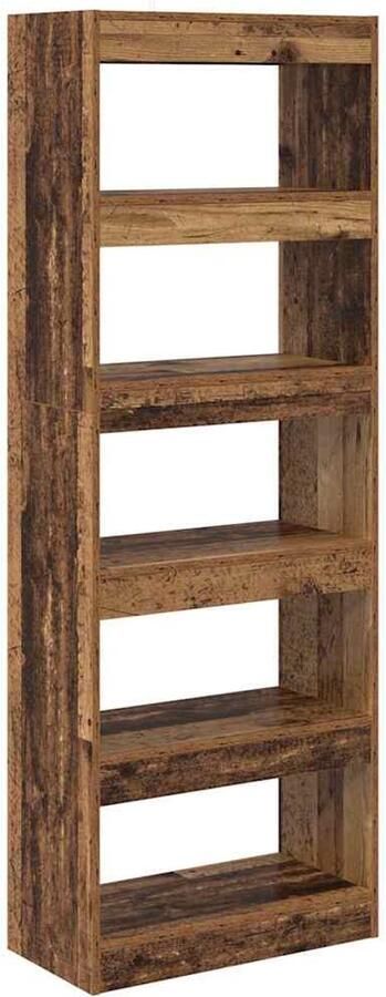 VidaXL Boekenkast Oud hout 60 x 30 x 166 cm Bewerkt hout