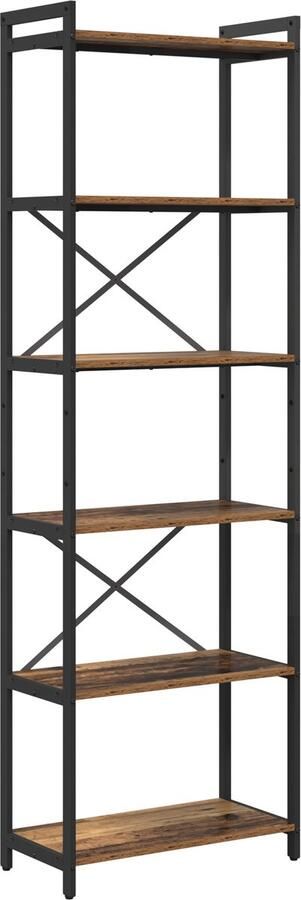 VidaXL Boekenkast Oud hout 60 x 30 x 188 cm Bewerkt hout