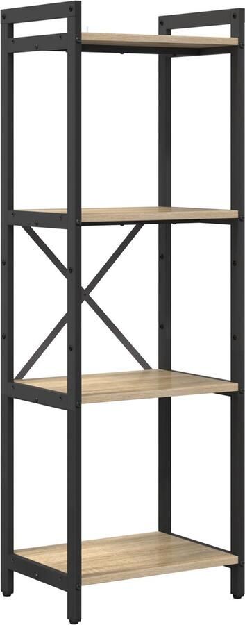 VidaXL Boekenkast Sonoma eiken 40 x 30 x 118 cm Bewerkt hout