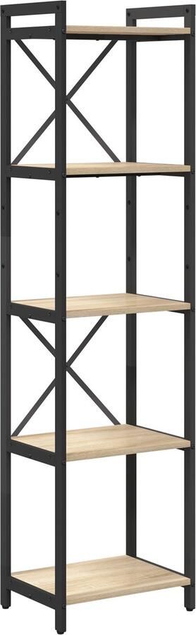 VidaXL Boekenkast Sonoma eiken 40 x 30 x 153 cm Bewerkt hout