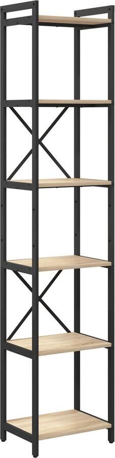 VidaXL Boekenkast Sonoma eiken 40 x 30 x 188 cm Bewerkt hout