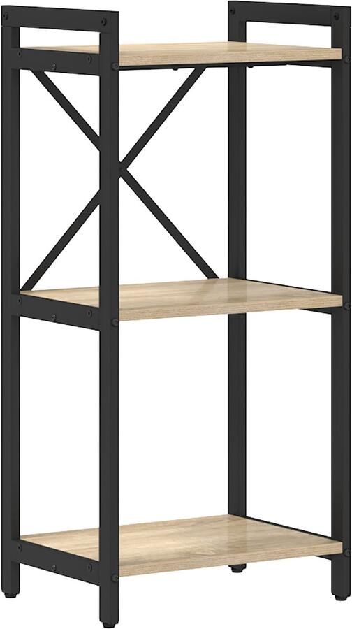 VidaXL Boekenkast Sonoma eiken 40 x 30 x 83 cm Bewerkt hout