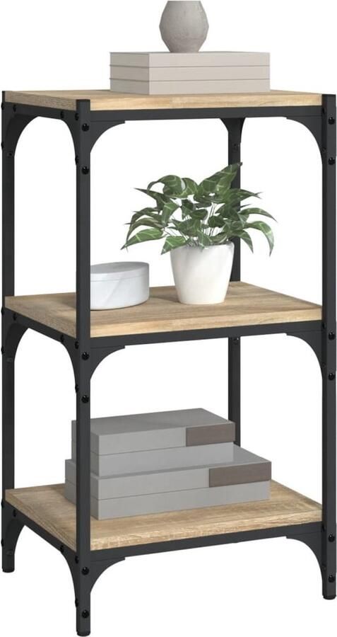 VidaXL Boekenkast Sonoma Eiken 40x33x70 5 cm Boekenkast Houten Boekenkast Industrieel Boekenkast Boekenplank Tv Meubel Bruine Boekenkast