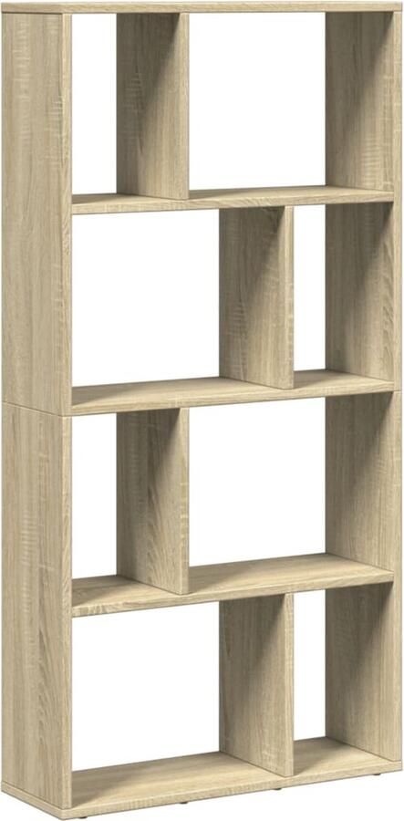 VidaXL Boekenkast 60x20x120 cm bewerkt hout sonoma eikenkleurig