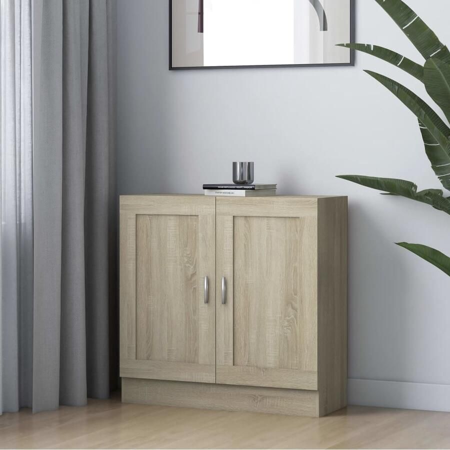 VidaXL Boekenkast Sonoma Eiken 82 5x30 5x80 cm Boekenkast Houten Boekenkast Spaanplaat Boekenkast Boekenplank Salontafel Tv Tafel Opslagmeubilair Livingroom Furniture - Foto 2